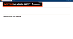 Desktop Screenshot of freeclassifiedadsinindia.blogspot.com