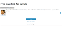 Tablet Screenshot of freeclassifiedadsinindia.blogspot.com