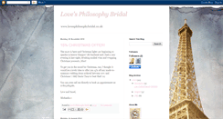 Desktop Screenshot of lovesphilosophybridal.blogspot.com