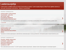 Tablet Screenshot of lastensuojelija.blogspot.com