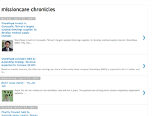 Tablet Screenshot of missioncarechronicles.blogspot.com