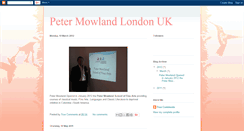 Desktop Screenshot of petermowlandlondonuk.blogspot.com