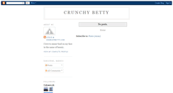 Desktop Screenshot of crunchybetty.blogspot.com
