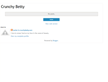 Tablet Screenshot of crunchybetty.blogspot.com