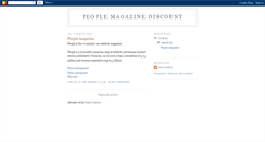 Desktop Screenshot of people-magazine-discount.blogspot.com