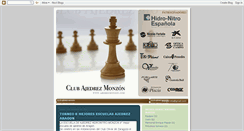 Desktop Screenshot of ajedrezmonzon.blogspot.com