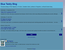 Tablet Screenshot of blueteddyblog.blogspot.com