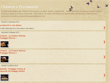 Tablet Screenshot of chitarraepercussioni.blogspot.com