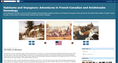 Desktop Screenshot of habitantsandvoyageurs.blogspot.com