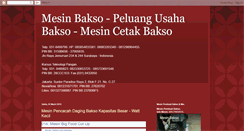 Desktop Screenshot of mesin-pencetak-bakso.blogspot.com