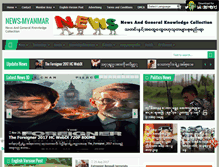 Tablet Screenshot of news-myanmar.blogspot.com