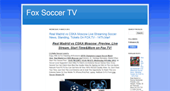 Desktop Screenshot of fox-soccer-tv.blogspot.com