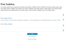 Tablet Screenshot of free-sudokus.blogspot.com