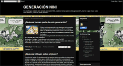 Desktop Screenshot of ninigeneracion.blogspot.com