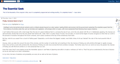 Desktop Screenshot of essentialgeek.blogspot.com