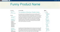 Desktop Screenshot of funnyproductname.blogspot.com