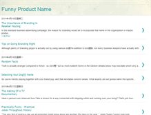 Tablet Screenshot of funnyproductname.blogspot.com