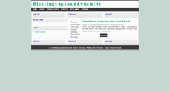 Desktop Screenshot of blastingcapsanddynamite.blogspot.com