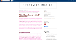 Desktop Screenshot of informtoinspire.blogspot.com