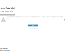 Tablet Screenshot of maneatswell.blogspot.com