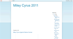 Desktop Screenshot of miley-cyrus-2011.blogspot.com