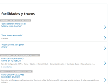 Tablet Screenshot of facilidadesytrucos.blogspot.com