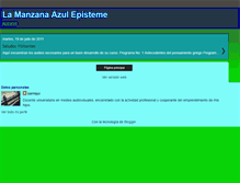 Tablet Screenshot of lamanzanaazulepistemologia.blogspot.com