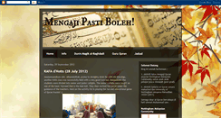 Desktop Screenshot of mengajipastiboleh.blogspot.com