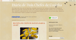 Desktop Screenshot of diariodedoischefesdecozinha.blogspot.com