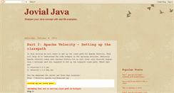 Desktop Screenshot of jovialjava.blogspot.com