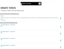 Tablet Screenshot of debatevideos.blogspot.com