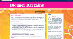 Desktop Screenshot of bloggerbargains.blogspot.com