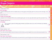 Tablet Screenshot of bloggerbargains.blogspot.com