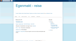 Desktop Screenshot of egenmakt-reise.blogspot.com