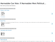 Tablet Screenshot of marmadukecanvote.blogspot.com