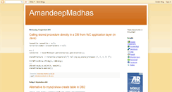 Desktop Screenshot of amandeepmadhas.blogspot.com