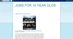 Desktop Screenshot of jobsfor19yearolds.blogspot.com