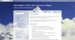 Desktop Screenshot of jobsvacancynepal.blogspot.com