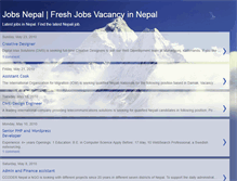 Tablet Screenshot of jobsvacancynepal.blogspot.com