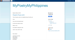 Desktop Screenshot of mypoetrymyphilippines.blogspot.com