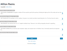 Tablet Screenshot of millionpoems.blogspot.com