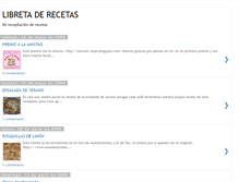 Tablet Screenshot of libretaderecetas.blogspot.com