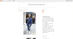 Desktop Screenshot of nofashionblog.blogspot.com