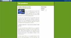 Desktop Screenshot of job-questions.blogspot.com