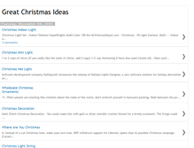 Tablet Screenshot of great-christmas-ideas.blogspot.com