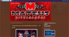 Desktop Screenshot of mateusdivulgacoes.blogspot.com