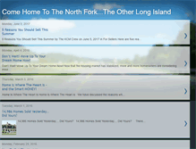 Tablet Screenshot of comehometothenorthfork.blogspot.com