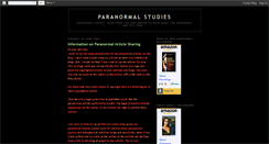 Desktop Screenshot of metaphysicalstudies-paranormalstudies.blogspot.com