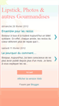 Mobile Screenshot of lipstick-gourmandises.blogspot.com