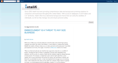 Desktop Screenshot of intelifinews.blogspot.com